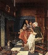 MAN, Cornelis de The Chess Players s oil painting picture wholesale